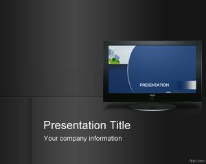 Free Digital Signage PowerPoint template