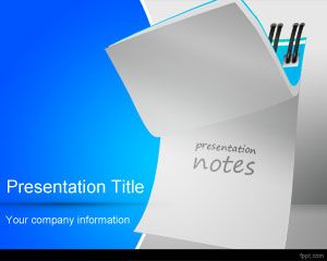 Free notebook education PowerPoint template