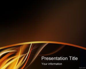 Fire flame PowerPoint template