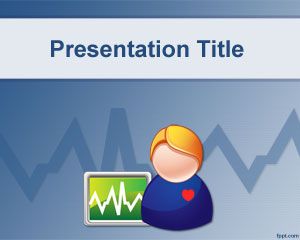 Health Monitor PowerPoint Template medical background powerpoint