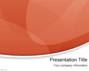 Free Modern PowerPoint template and slide design with curved effect