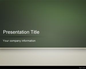 School Blackboard PowerPoint Template