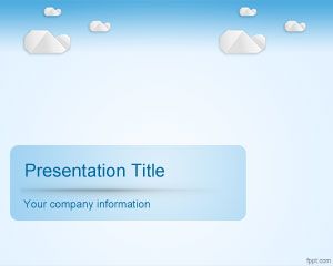 Sky Clouds PowerPoint Template