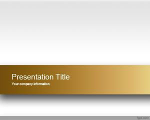 Free Gold PowerPoint template