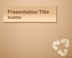 Free Paperboard Recycling PowerPoint Template