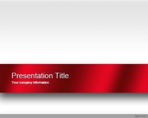 Professional PowerPoint Presentation Template with red and white color