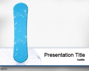 Snowboard PowerPoint Template