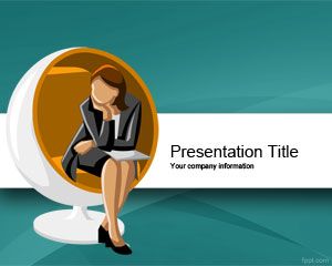 Free Executive Woman Scholarship Powerpoint Template