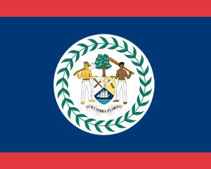 Flag of Belize PowerPoint Template