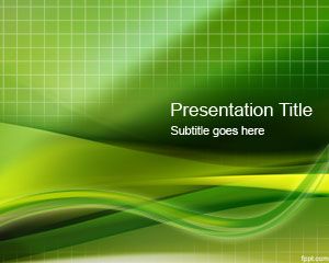 Free Green Grid PowerPoint Template