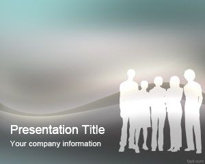 Social PowerPoint template and slide design