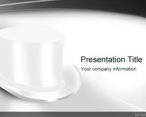 Top White Hat PowerPoint Template