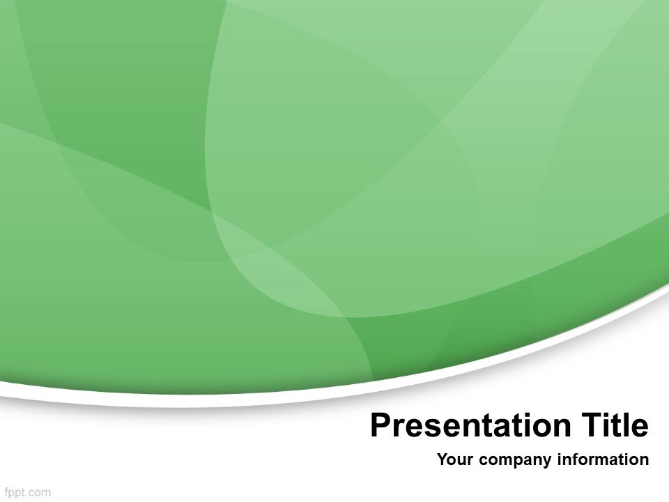 modern green presentation