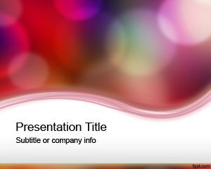 Free Color Lights Powerpoint Template