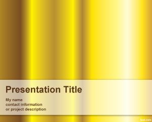Yellow PowerPoint templates with Gold Backdrop