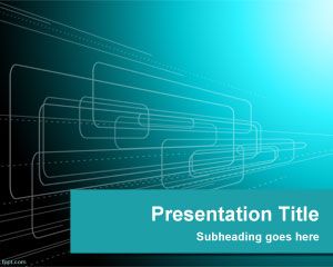 Awesome Shapes Technology Background Template for PowerPoint presentations