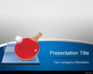 ping pong PowerPoint template table tennis