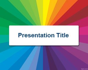 Free Color Radial PowerPoint Template