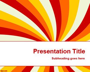 red and yellow PPT templates