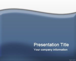 Glossy Blue PowerPoint Template