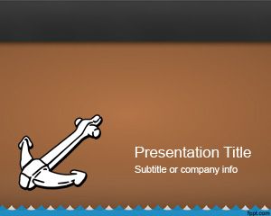 Maritime Sail PowerPoint with brown background and anchor