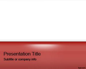Red Gloss PowerPoint Template