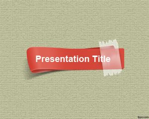 Free Red Strip PowerPoint Template