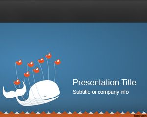 free Twitter background for PowerPoint
