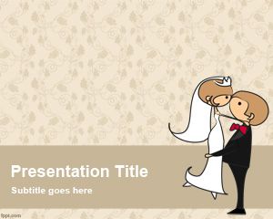 Vintage wedding PowerPoint template