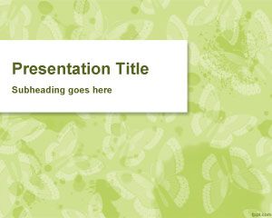 Butterfly Background PowerPoint Template