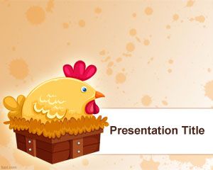 Hen PowerPoint template