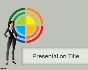 Business Lady PowerPoint Template
