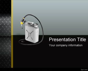 Free Gas Can PowerPoint Template