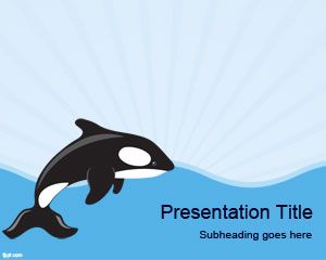 Free Sea Whale Powerpoint Template
