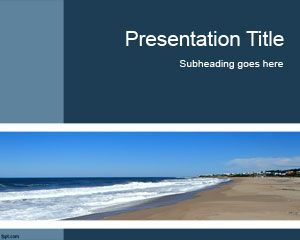free Seaside PowerPoint Template