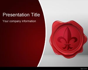 Free Wax Seal PowerPoint Template