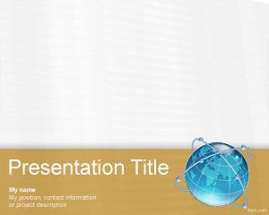 Free global communications PowerPoint background