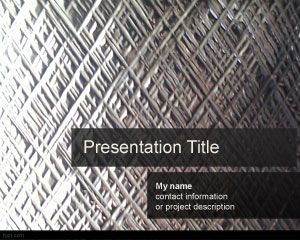 Free black and silver PowerPoint presentation template with a silversih style