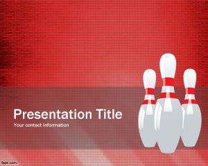 Bowling Pins PowerPoint Template