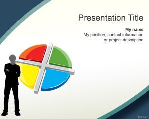 Free 3d business chart PowerPoint with human figure