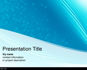Clean Futuristic PowerPoint Template with blue sky abstract background design