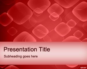 Free red blood cells PowerPoint template