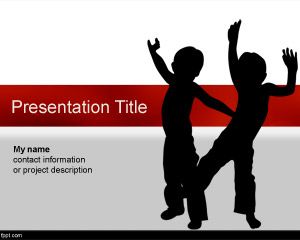 free Two Kids PowerPoint Template