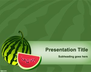 Watermelon PowerPoint Template
