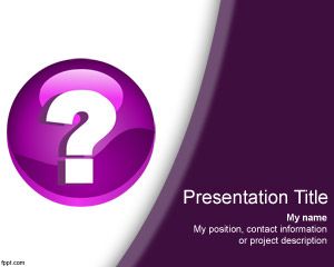 Question Mark PowerPoint Template