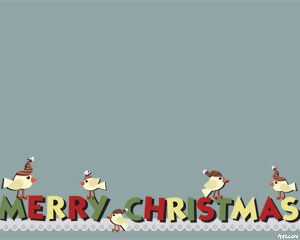 Example of Merry Christmas background used in Microsoft PowerPoint presentations