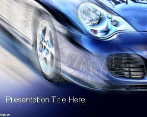 Free Car Speed PowerPoint Template