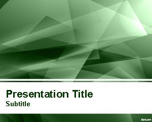 Free Abstract Green Lights Powerpoint Template