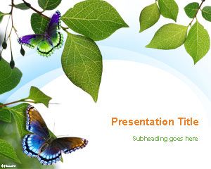 Free spring season presentation template