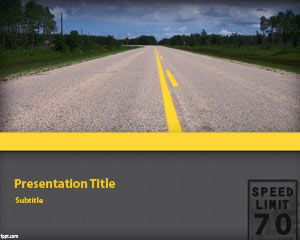 Highway PowerPoint Template